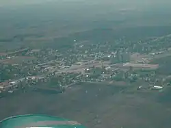 Aerial view of Clarkfield from the southwest