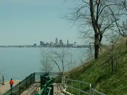 Cleveland skyline from Lakewood Park