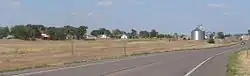 Clinton, seen from the southwest along  U.S. Highway 20