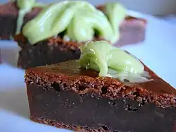 cocoa–avocado brownies