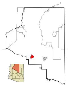 Location in Coconino County and the state of آریزونا