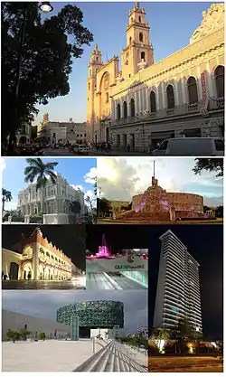 Collage of the city of Mérida.