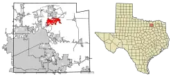 Location of Melissa in Collin County, تگزاس