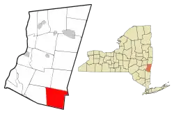 Location of Ancram, New York