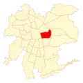 Map of Ñuñoa within سانتیاگو