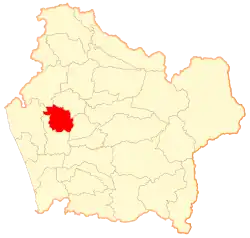 Location of the Cholchol commune in the منطقه آرائوکانیا