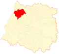 Location of Curepto commune in the منطقه مائوله