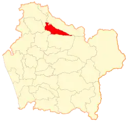 Location of the Ercilla commune in the Araucanía Region