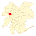 Map of Lo Prado commune within سانتیاگو