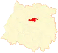 Location of the Pelarco commune in the Maule Region