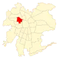 Map of Quinta Normal commune within سانتیاگو