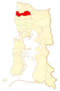 Location of Río Negro commune in منطقه لوس لاگوس