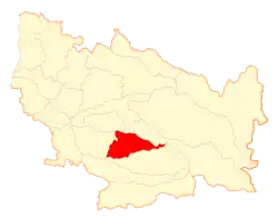 Location of San Ignacio commune in the منطقه بیوبیو