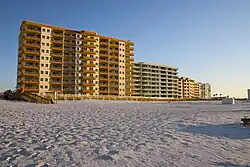 Condominiums along the beach in 2006