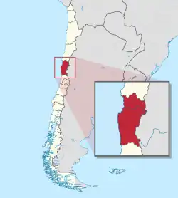Map of Coquimbo Region