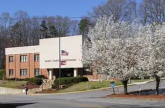 Banks County courthouse in Homer, Georgia