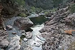 Rice Fork Eel River at Crabtree Hot Springs