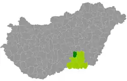 موقعیت ناحیهٔ چونگراد در نقشه
