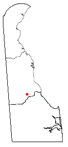 Location of Houston, Delaware