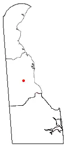 Location of Wyoming, Delaware
