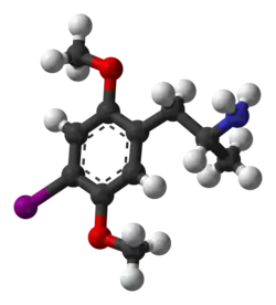 ball-and-stick model of (R)-DOI