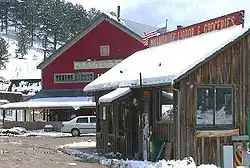 Businesses along State Highway 119 in Rollinsville