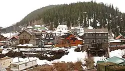 The town of Red Cliff, seen from across the Eagle River