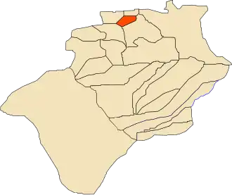 موقعیت لحمر در نقشه