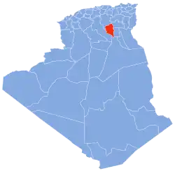 موقعیت استان اولاد جلال در نقشه