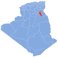 موقعیت استان تقرت در نقشه