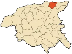 موقعیت وادی قوسین در نقشه