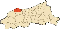 موقعیت جیجل در داخل استان جیجل