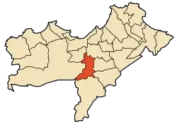 موقعیت کرمه (استان وهران) در نقشه