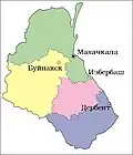 نقشه داغستان