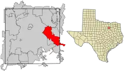 موقعیت Mesquite, Texas