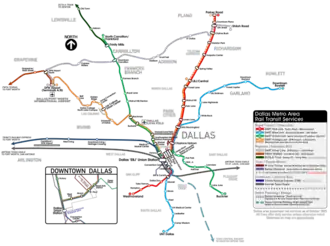Dallas Metro Area Rail Transit Services