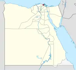 استان دمیاط در نقشه مصر