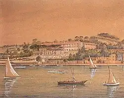 Scene of Buyukada from Marmara Sea