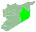 Deir ez-Zor Governorate within Syria