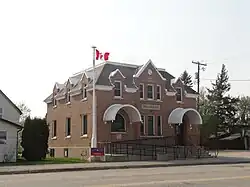 The post office in Deloraine, constructed 1930