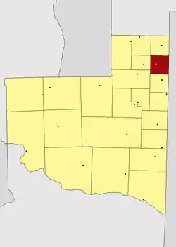 Location in استان لا پامپا