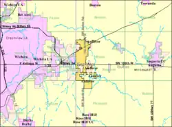 Detailed map of Andover, Kansas