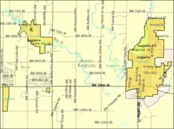 Detailed map of Augusta, Kansas