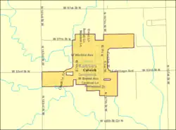 Detailed map of Colwich, Kansas