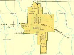 Detailed map of Ellis