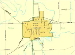 Detailed map of Florence