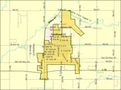 Detailed map of Goodland