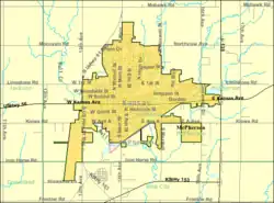 Detailed map of McPherson, Kansas