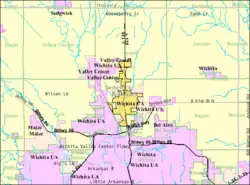 Detailed map of Park City, Kansas