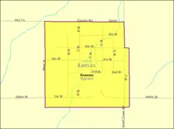 Detailed map of Ramona